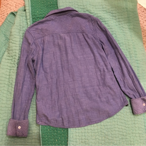 Volcom Blue Denim Cotton long sleeve button up Shirt - Picture 7 of 12